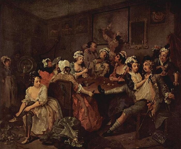 William Hogarth Gemadefolge Sweden oil painting art